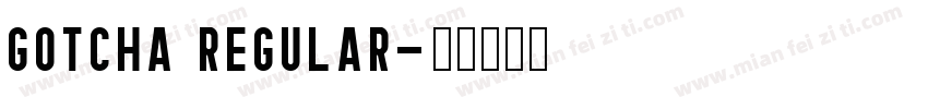 Gotcha Regular字体转换